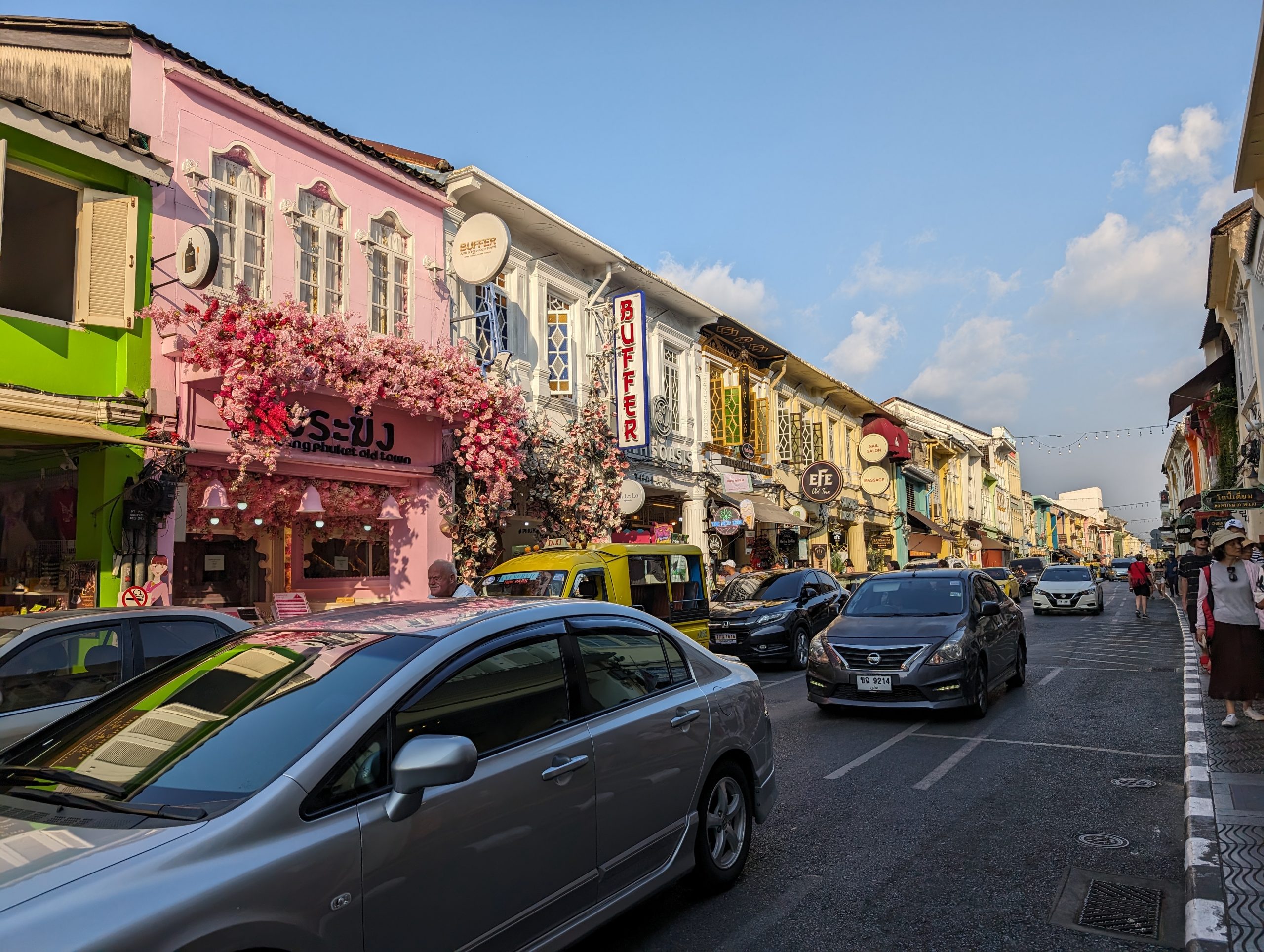 Vibrant streets of phuket city centre