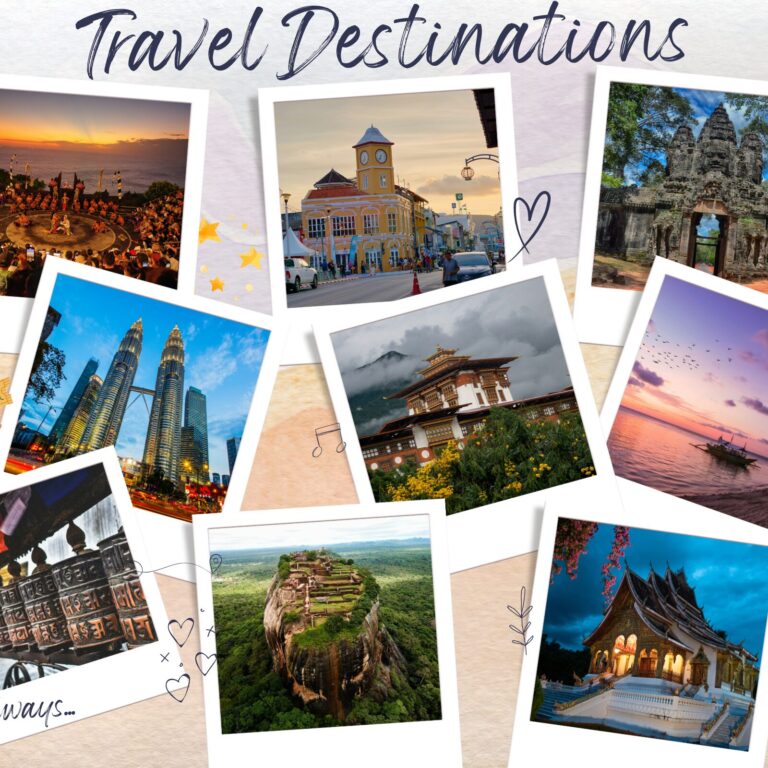 Amazing countries in Asia