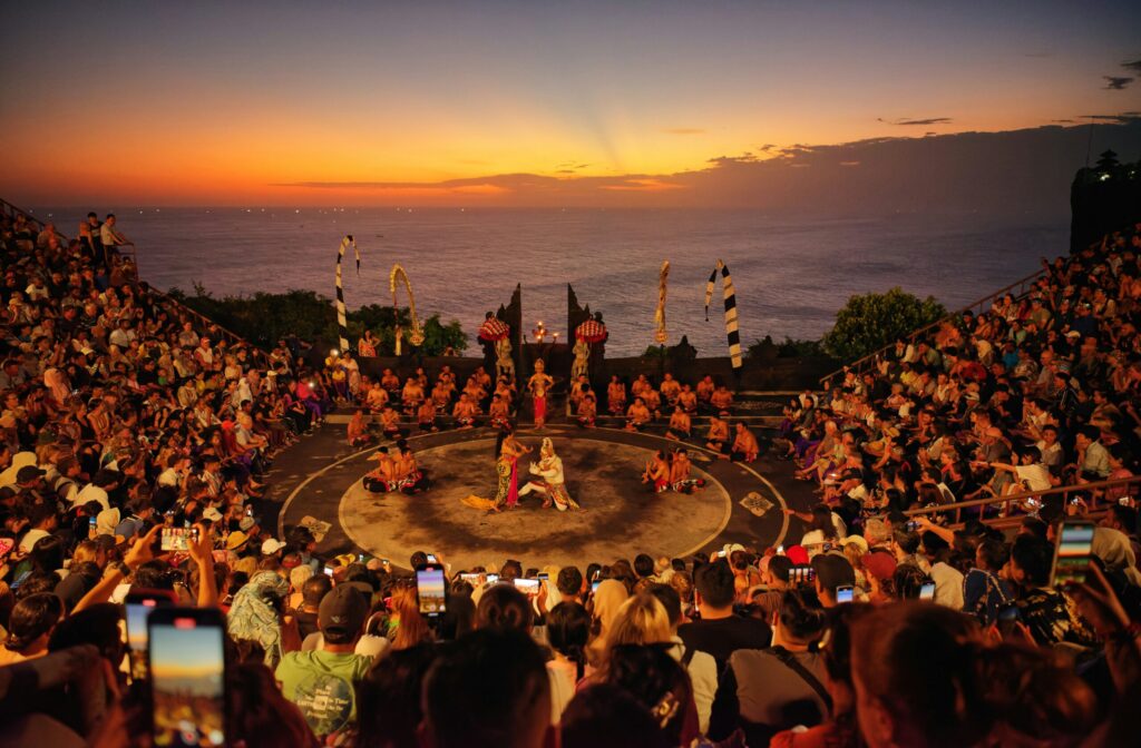 Fire show at uluwatu temple