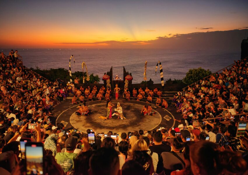 Fire show at uluwatu temple